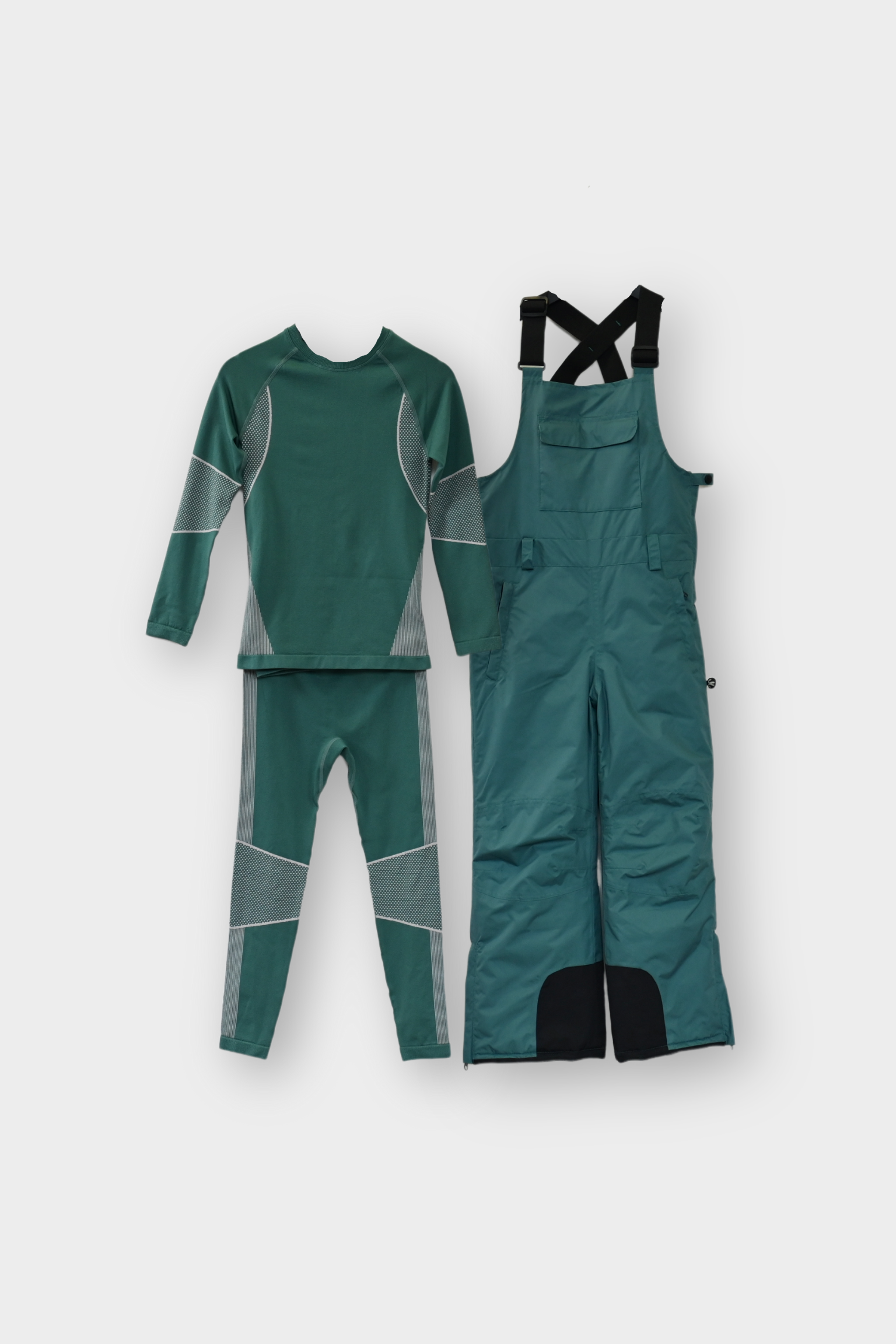 Pantalon à bretelles + Sous-vêtement thermique Set 