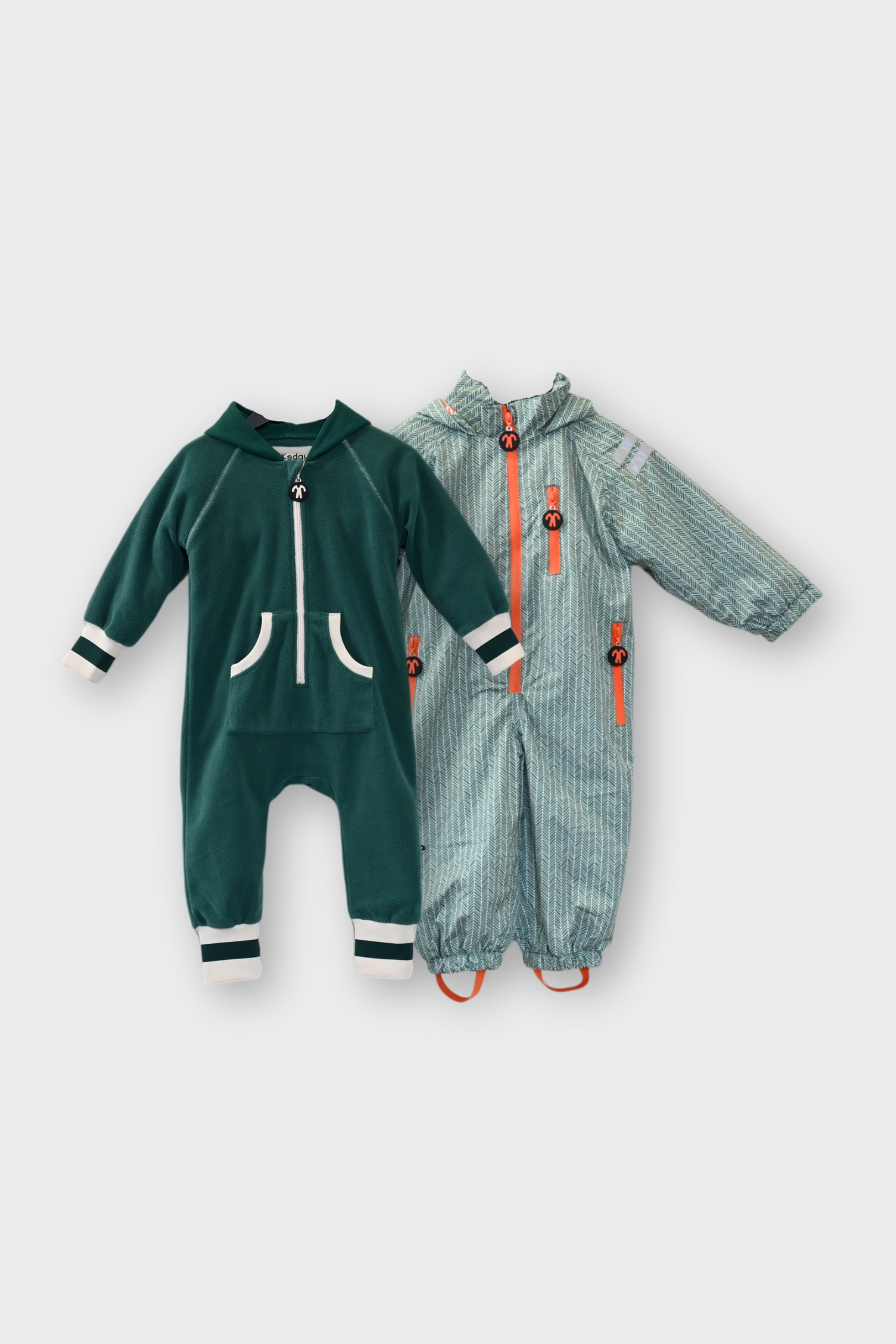 Rainsuit + Fleece onesie